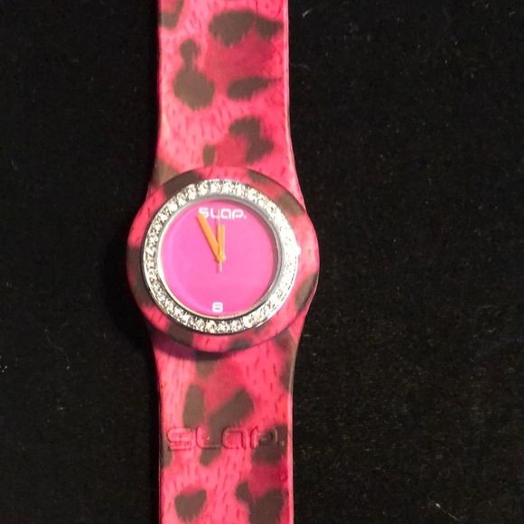 Authentic slap watch leopard print pink! - Picture 1 of 3